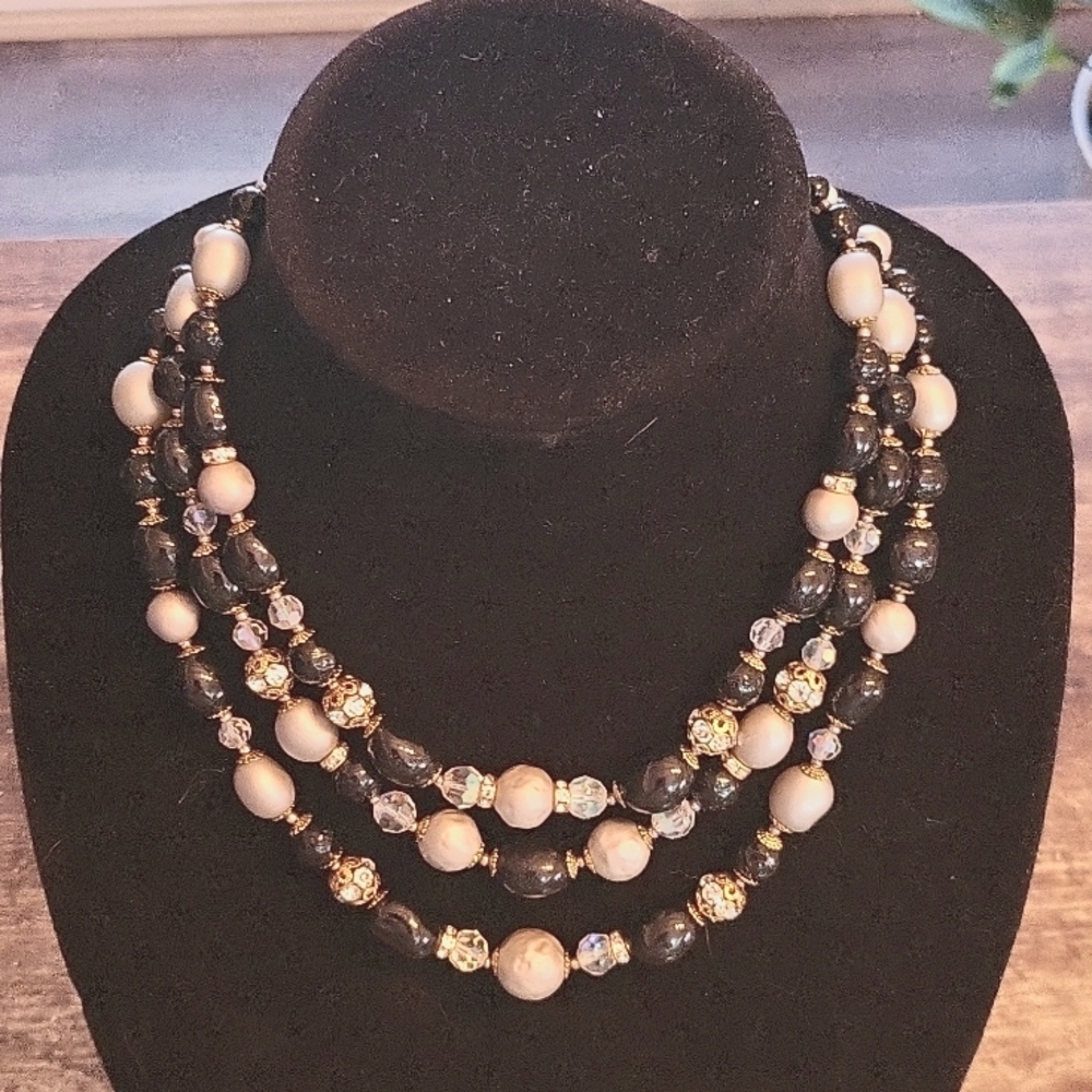 Vintage Triple Layer Necklace